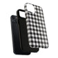 Black and White Gingham Phone Case, Tough Magnetic Cases, Stylish Phone Cover, Gift for Her, Trendy Phone Accessory, Checkered Print