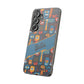 Phone Case — Colorful Abstract Faces Clear Impact-Resistant Case