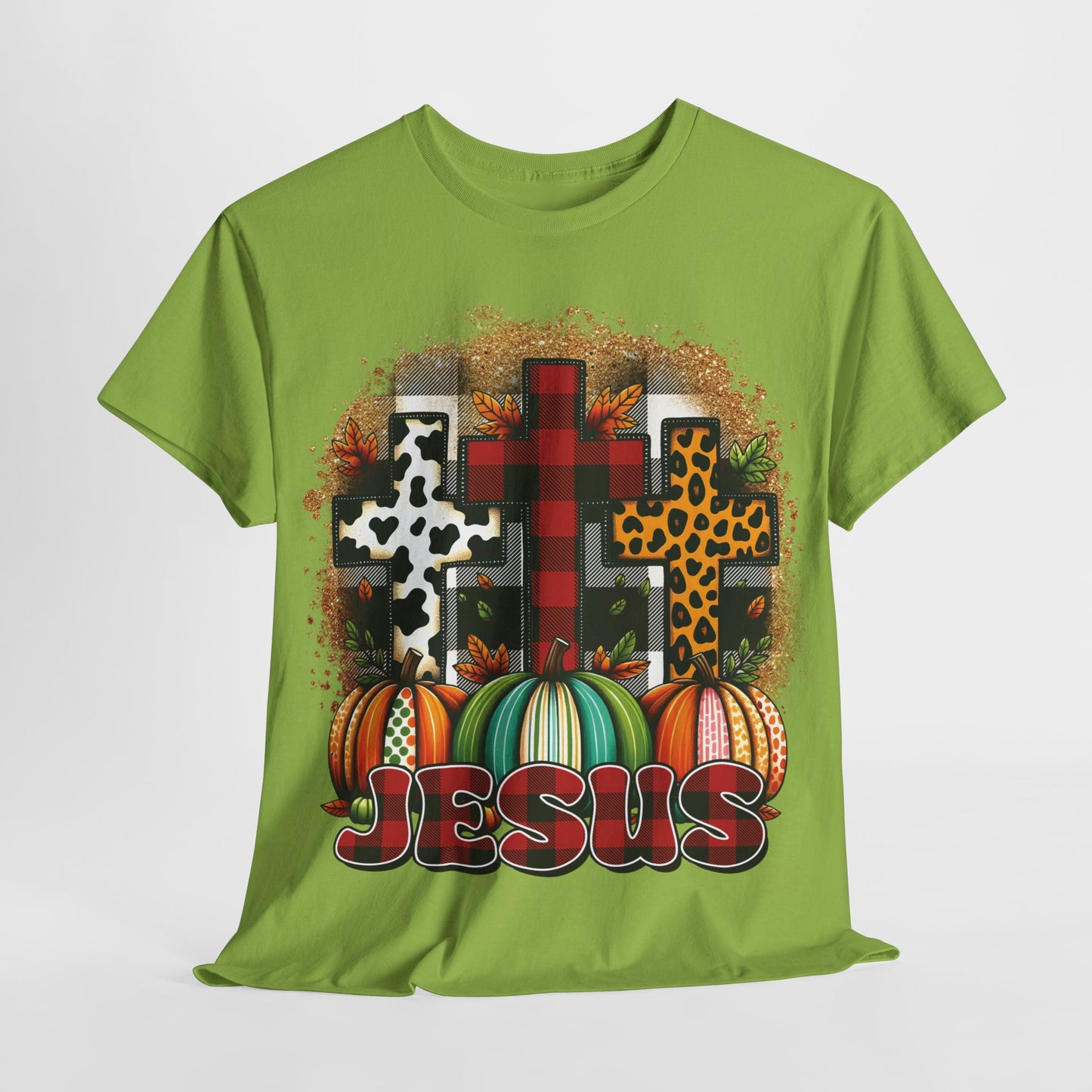 Faithful Harvest Cross Unisex Heavy Cotton Tee