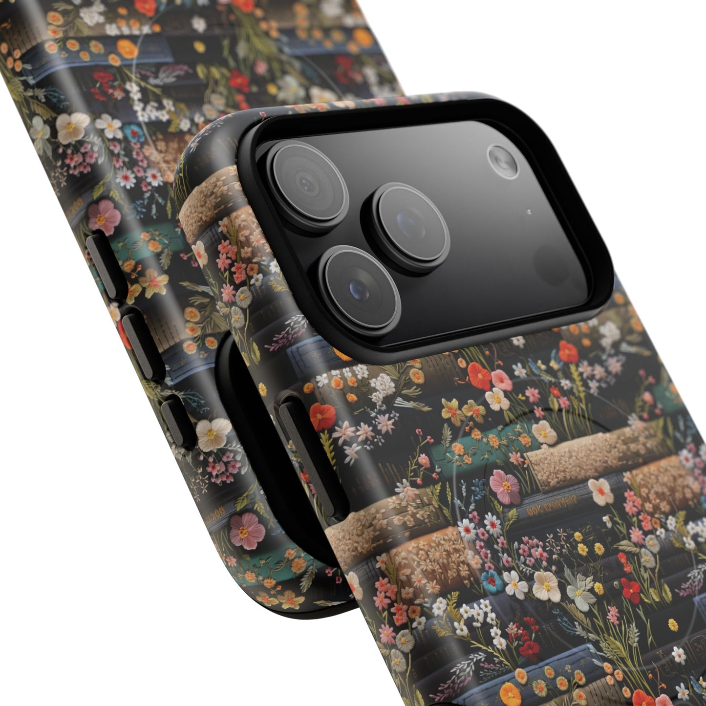 Floral Library Dreams Tough iPhone Magnetic Cases, Stylish Protective Cover, Customizable Gift for Nature Lovers, Festive Accessory for iPhone