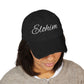 'ELOHIM, GENESIS 1:1'  Distressed Dad Hat with Embroidered, Casual Cap for Fathers, Gifts for Dads, Religious Hat, Vintage Style