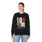 Love Always Gildan Crewneck Sweatshirt - Floral Design for Couples