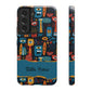 Personalized Colorful Abstract Faces Clear Impact-Resistant Case