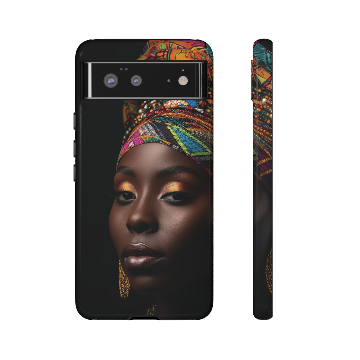 Regal Reflections: African Majesty Tough Google Pixel, iPhone and Samsung Cases.