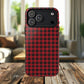 Tough Magnetic Phone Case - Red Plaid, Durable, Stylish Protection for iPhones, Gift for Outdoor Lovers, Unique Phone Cover