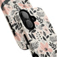 Personalized Floral Blush Garden Whisper Tough Magnetic MagSafe® iPhone® 13, 14, 15, 16, 17, Pro, Pro Max, Plus Cases (Custom Name).