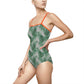 Grey Tropical Bliss Women's One-piece Swimsuit (AOP)