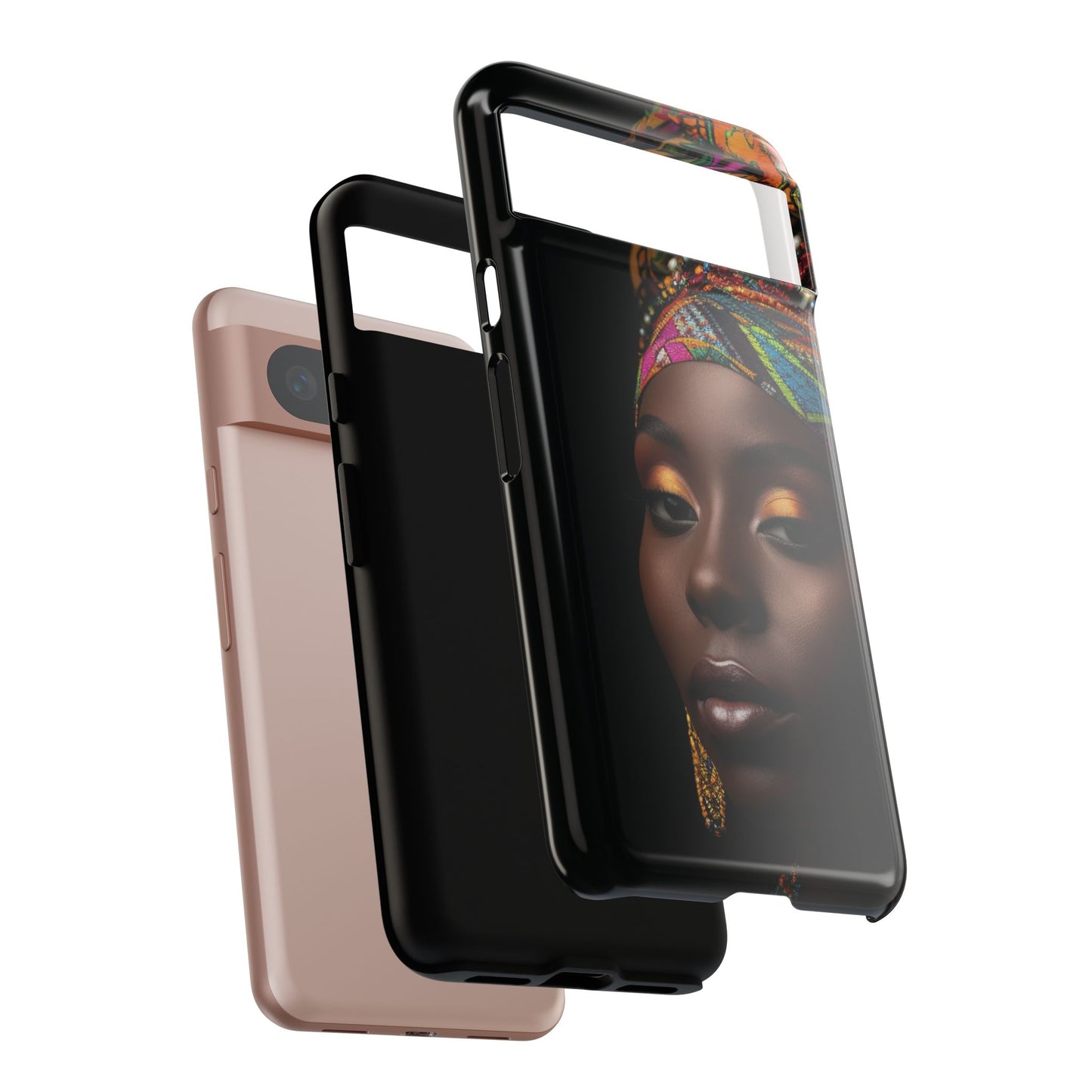 Regal Reflections: African Majesty Tough Google Pixel, iPhone and Samsung Cases.