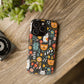 Whimsical Feline Garden iPhone, Samsung or Google Pixel Tough Cases