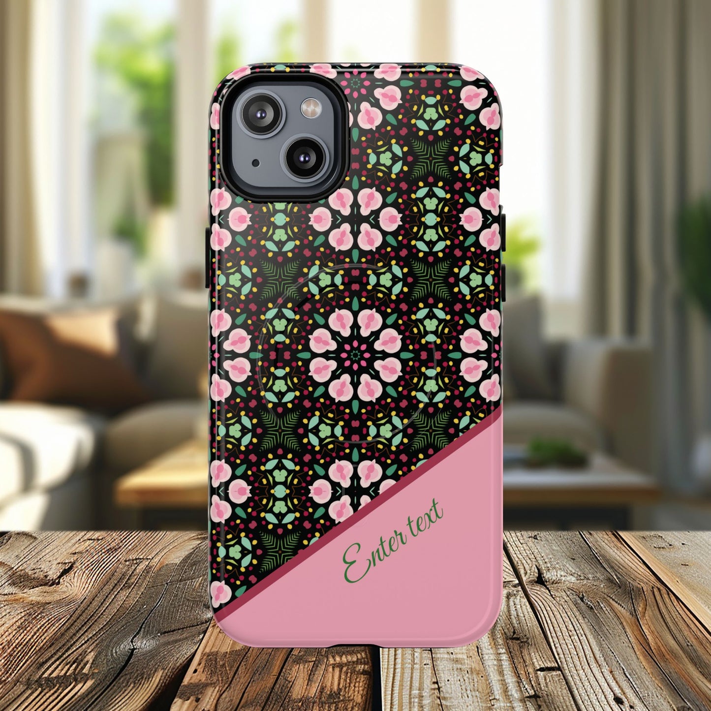 Personalized Twilight Petal Tapestry Floral Tough Magnetic MagSafe® iPhone Case, Durable iPhone Protector, Unique Gift for Her, Stylish Tech Accessories.