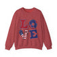 Patriotic LOVE Unisex Heavy Blend™ Crewneck Sweatshirt