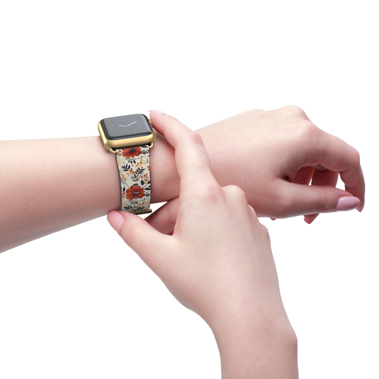 Boho Chic Floral Watch Band - Stylish & Colorful Replacement Strap for Women.