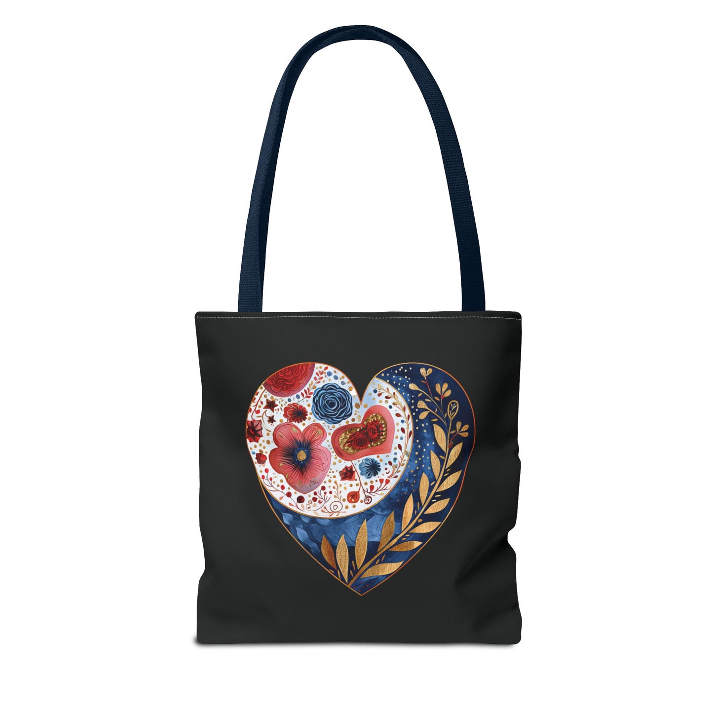 Floral Heart Tote Bag