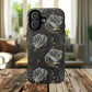 Midnight Bloom Tough iPhone Magnetic Cases,  iPhone 14, iPhone 15, iPhone 16, Pro, Pro Max, Plus MagSafe Case, Protective Tech Accessories, Gift for Her, Floral Design
