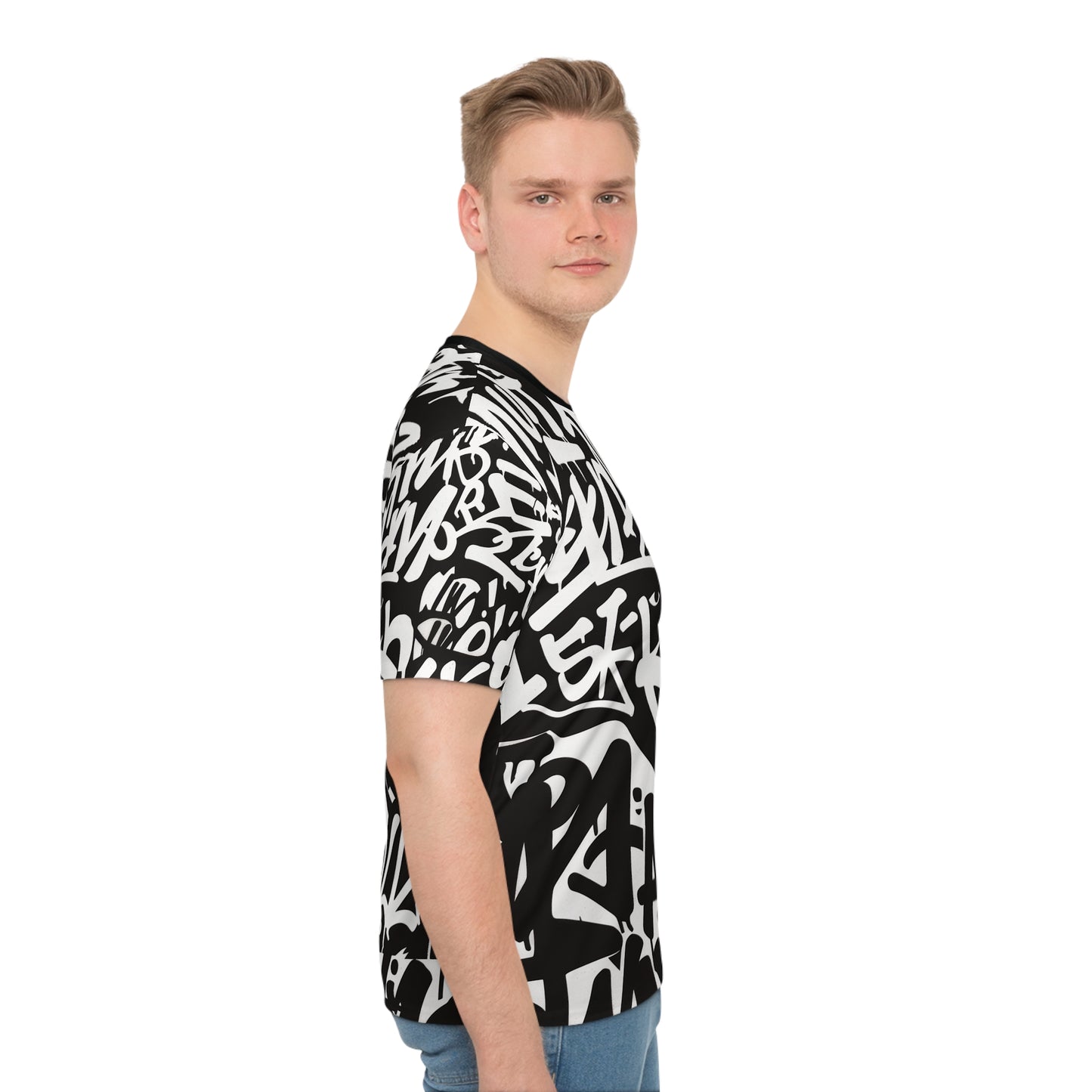 Urban Graffiti Men's Loose T-Shirt (AOP)