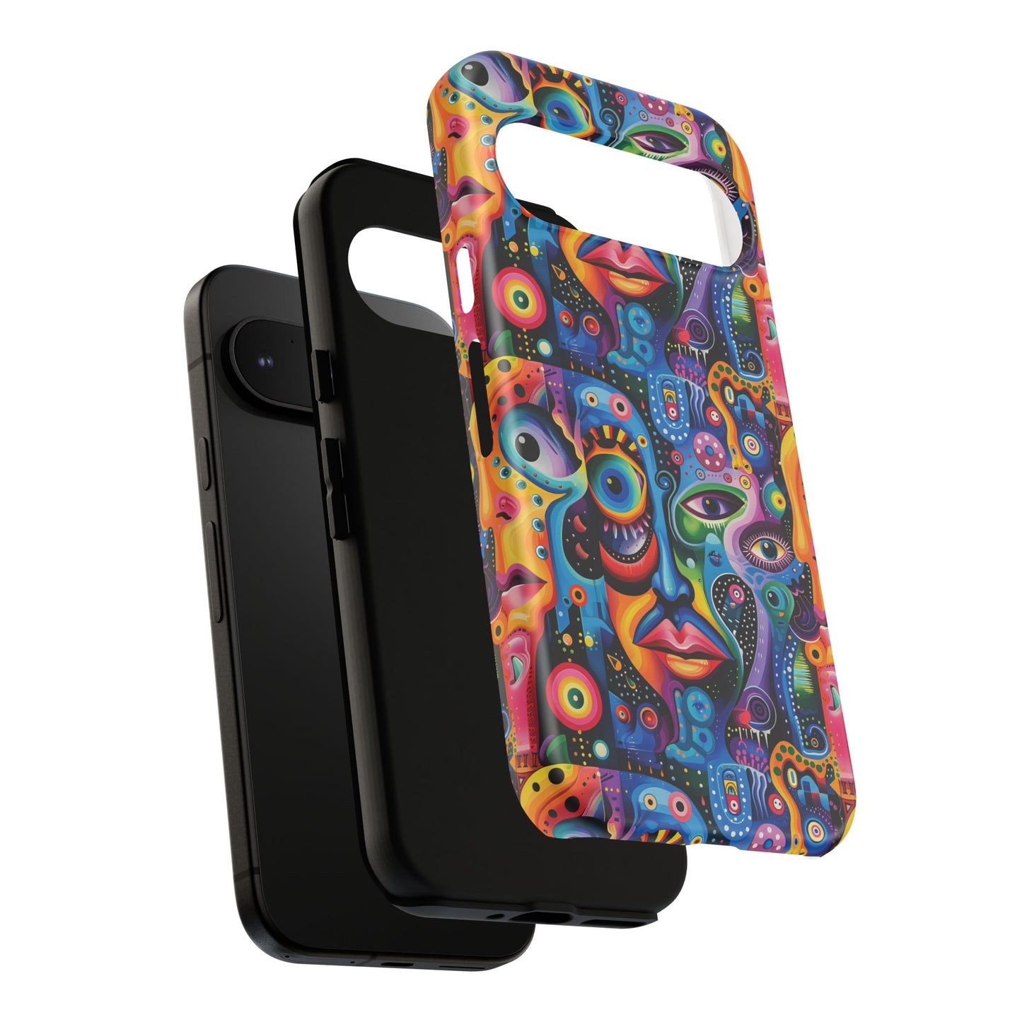 Psychedelic Visions Vibrant Samsung, iPhone and Google Pixel Phone Cases - Colorful Artistic Design