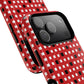 Crimson Gridlock Tough iPhone Magnetic Cases, Durable iPhone Accessories, Gift for Tech Lovers, Modern Design