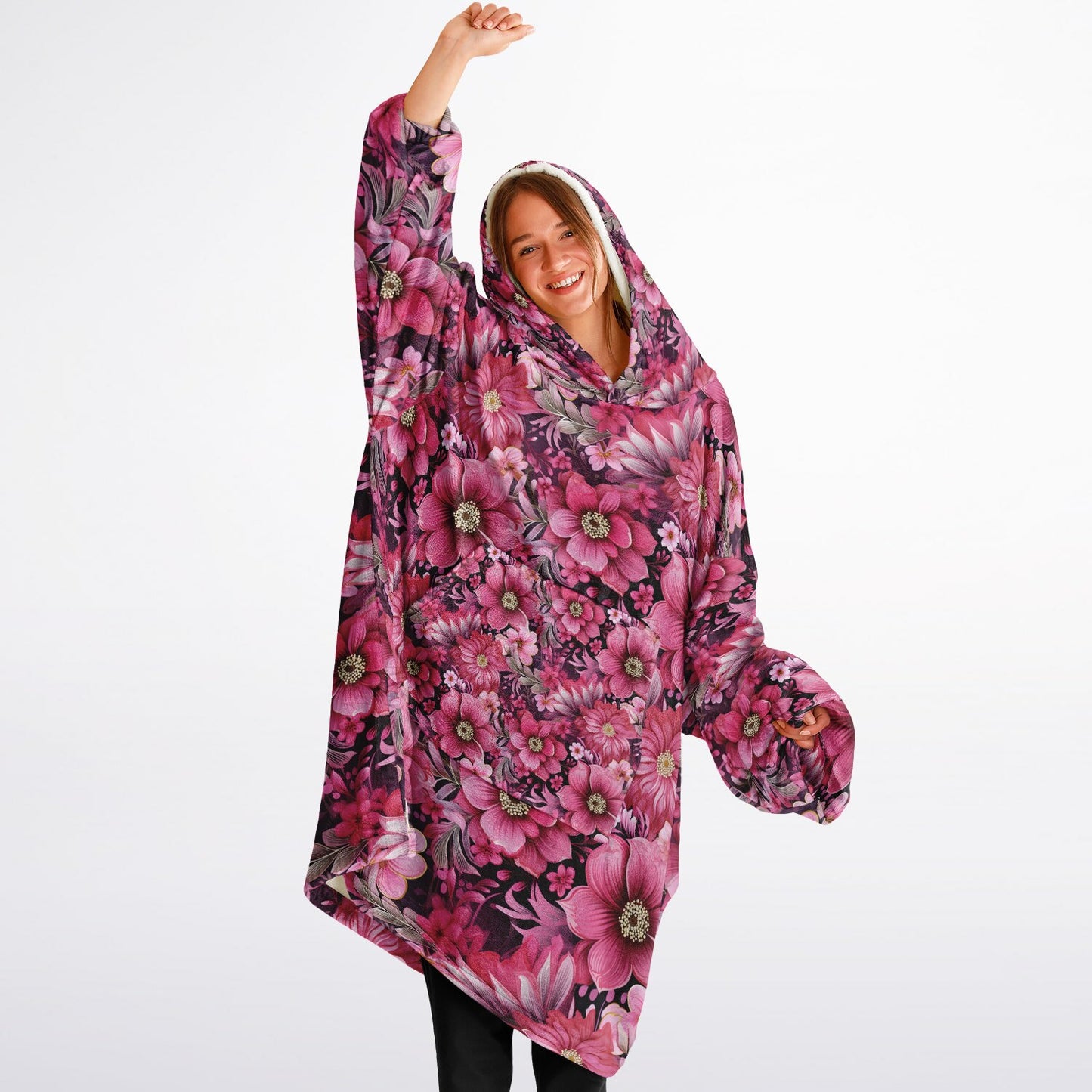 Peony Dreams Snug Hoodie Economy - AOP