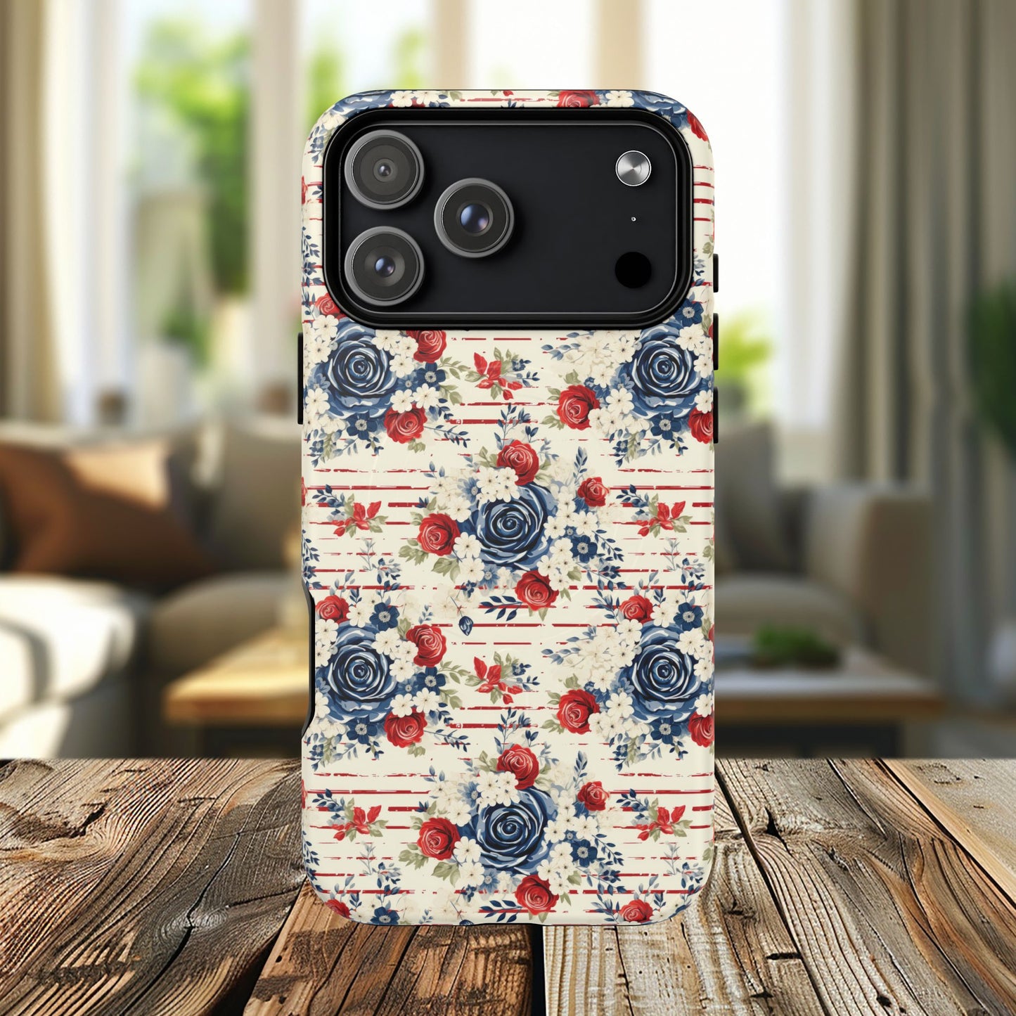 Rose & Glory Tough iPhone Magnetic Case, Vibrant Protective Cover, Stylish Gift for Her, Floral Design, iPhone Accessories, Anniversary Gift