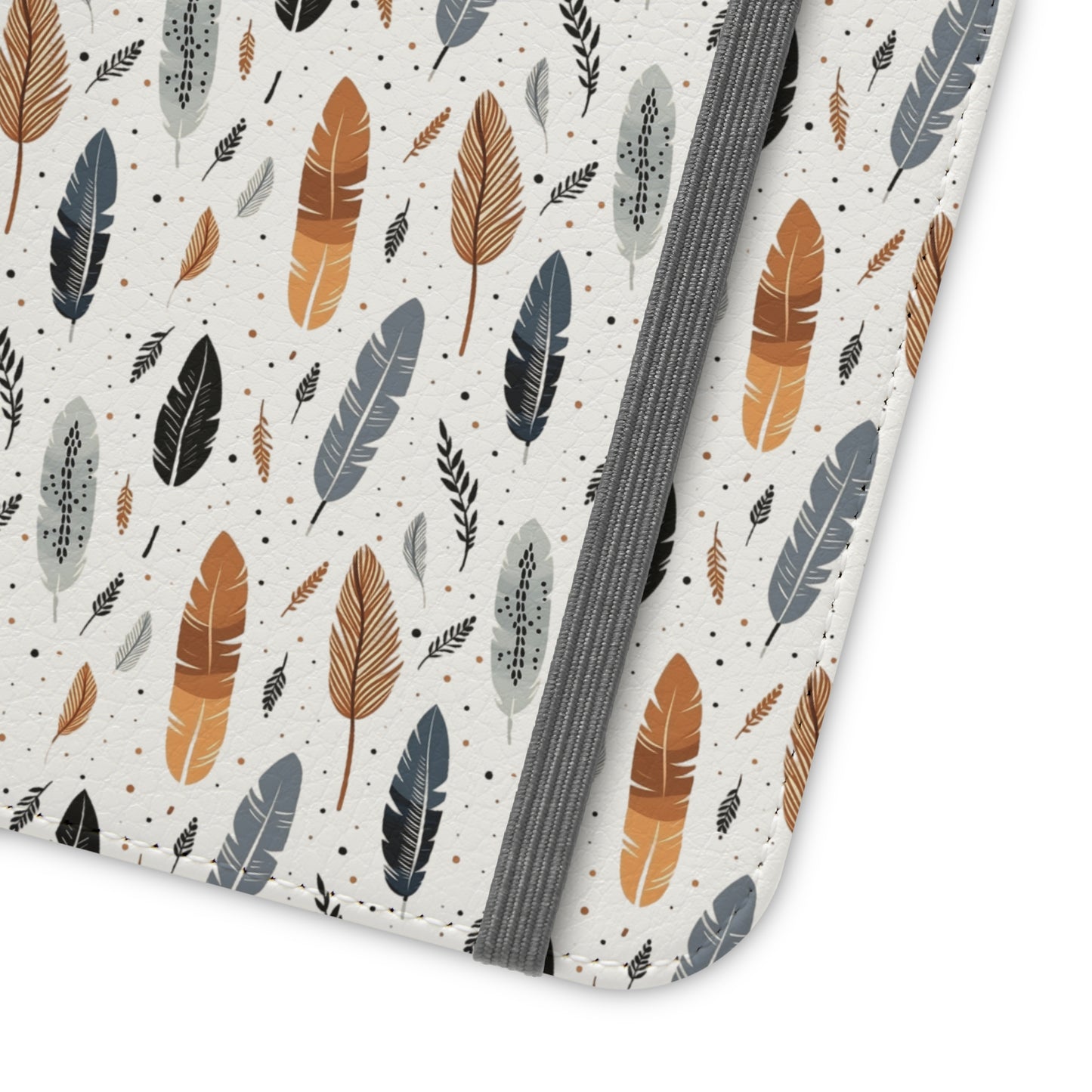 Whispering Feathers iPhone and Samsung Flip Cases