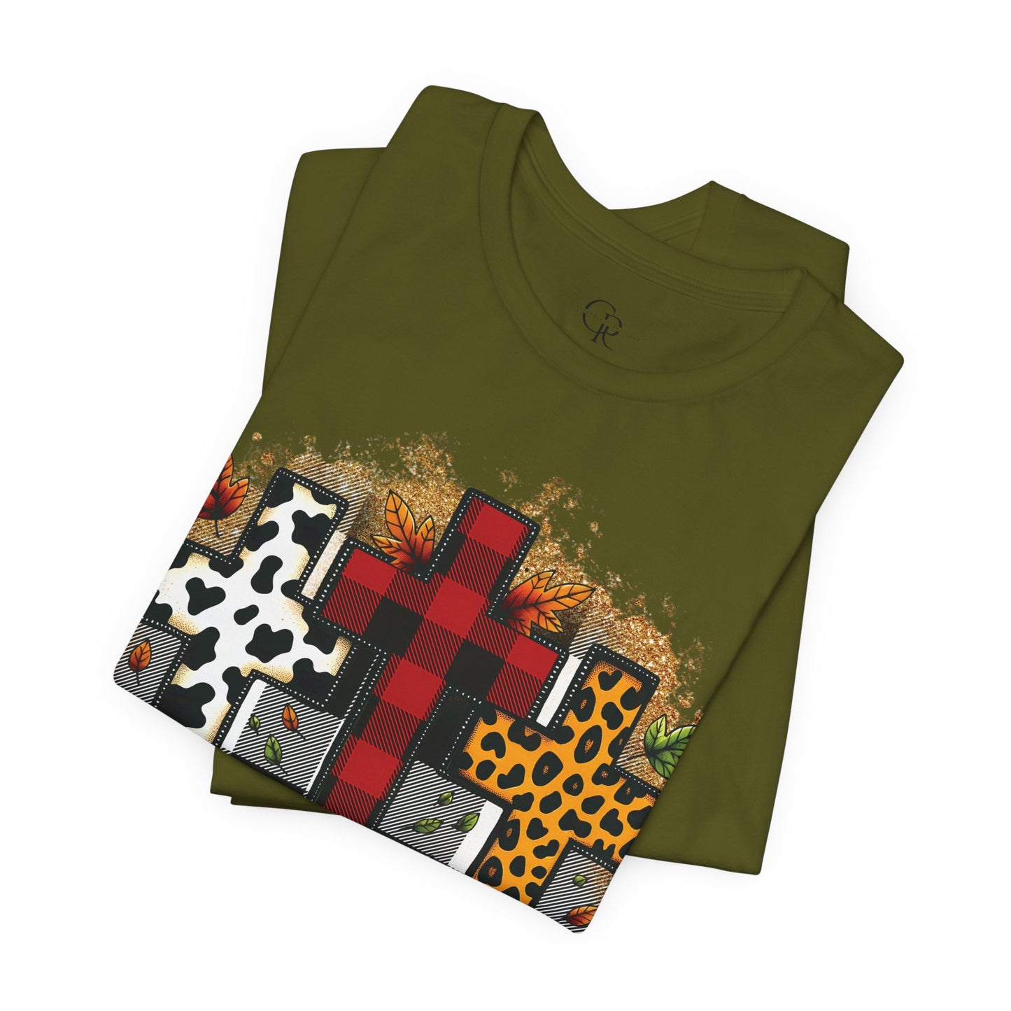 Faithful Harvest Cross Unisex Jersey Short Sleeve Tee