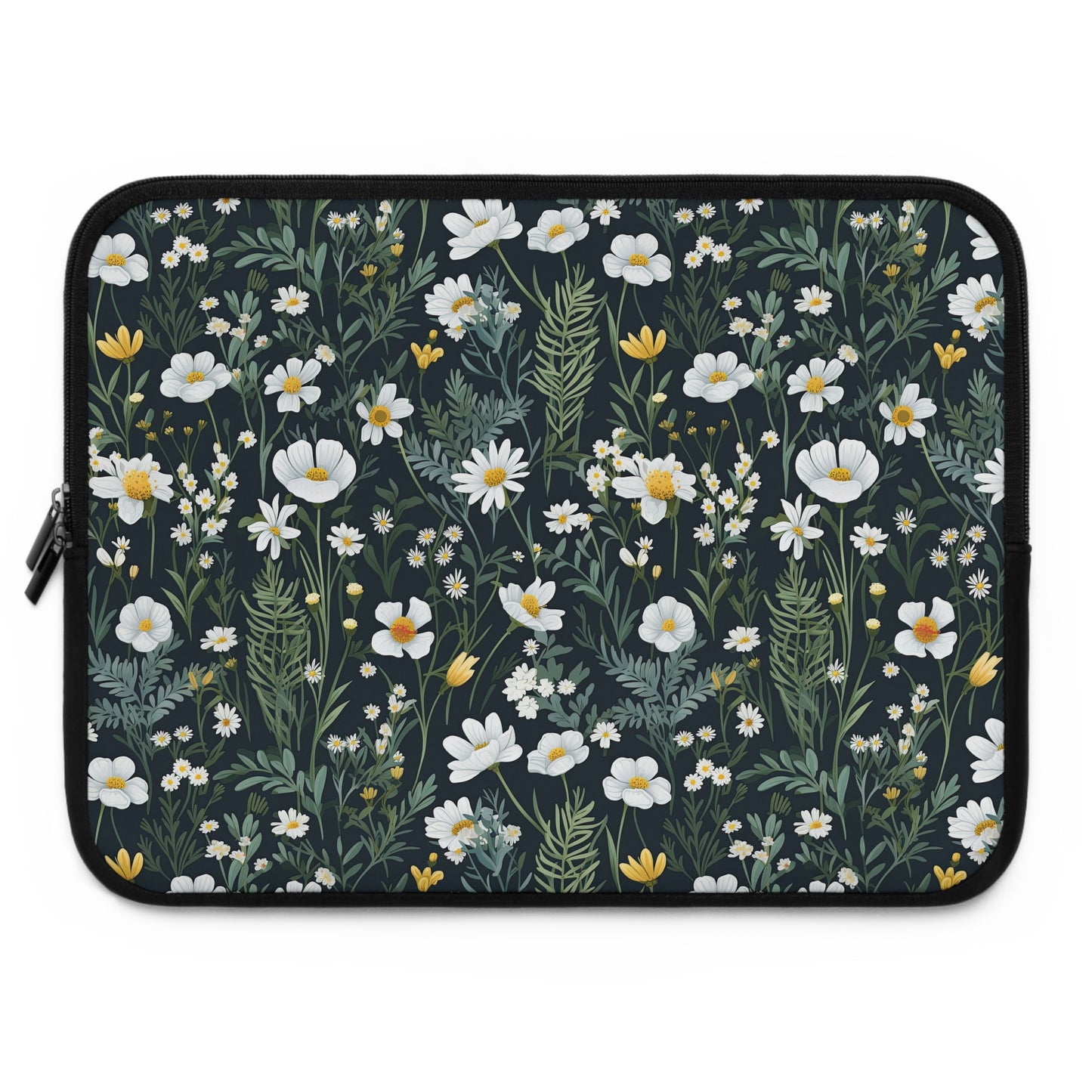 Floral Daisy Delight Laptop Sleeve for Nature Lovers, Laptop Case, Cute Tech Accessory, Gift for Students, Eco-Friendly Design