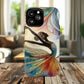 Artistic iPhone Case with Dancer Design, Tough Magnetic Case, Unique Gift for Dancers, Colorful iPhone Cover, Stylish Accessory.