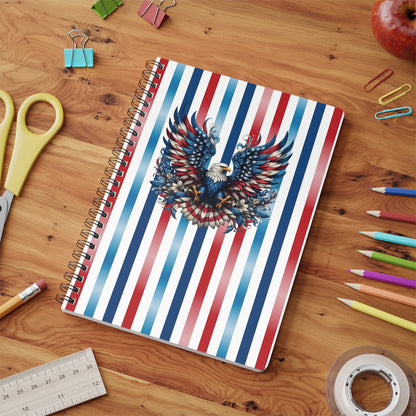 Patriotic Pride Wirobound Softcover Notebook, A5 (PY)