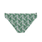 Grey Tropical Bliss Loop Tie Side Bikini Bottom (AOP)