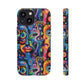 Psychedelic Visions Colorful Art iPhone Case - Tough Cases with Vibrant Abstract Design
