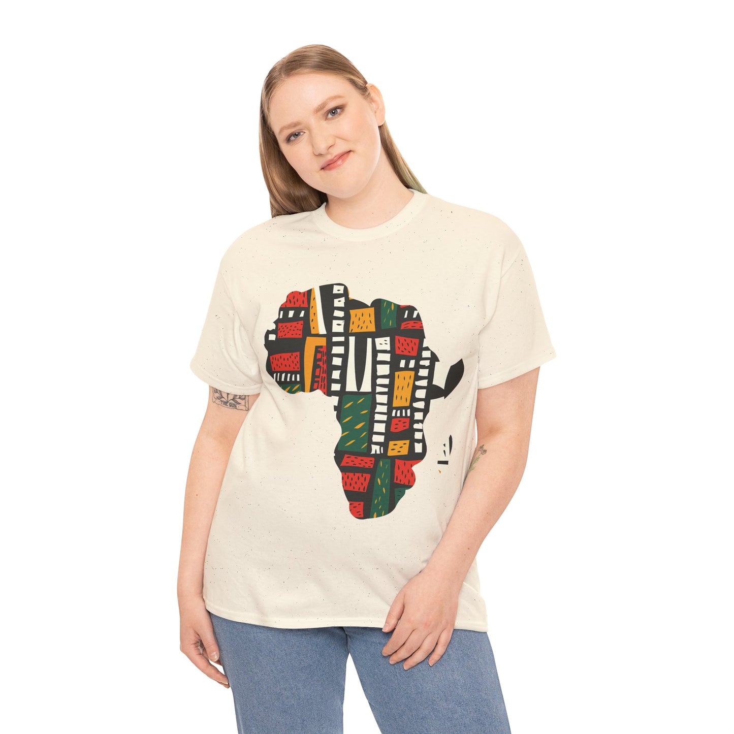 Tribal Harmony Africa Unisex Heavy Gildan Cotton Tee.