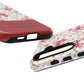 Personalized Rosette Coquette Phone Case - Custom Name/Message 'I Am Stronger Than The Storm' Floral Bow Protective Case