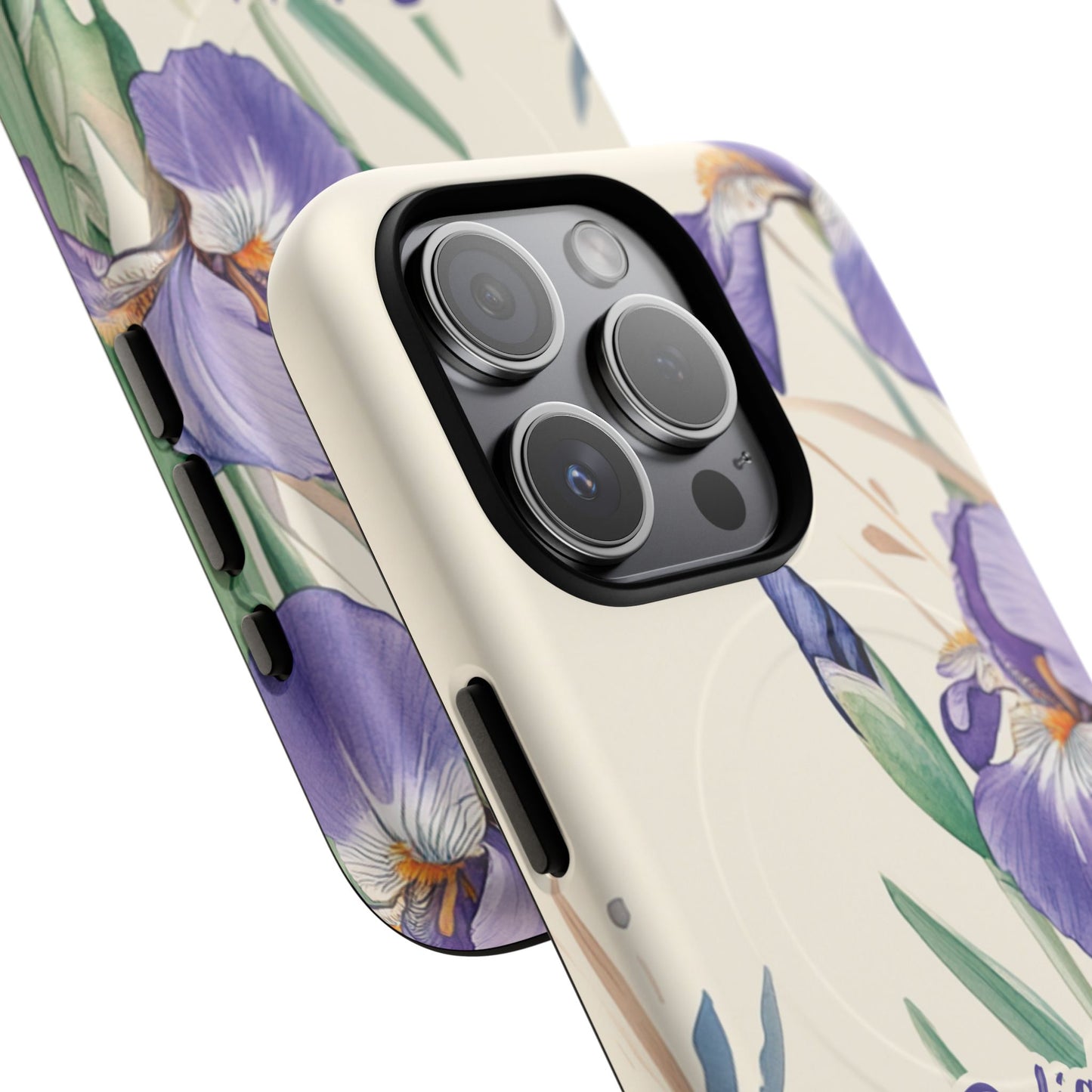 Delight yourself in the Lord Psalm 37:4, Inspirational Gift, iPhone Magnetic Case Scripture, Floral Bible Verse, MagSafe® iPhone® Tough Case, iPhone 14, iPhone 15, iPhone 16, Pro, Pro Max, Plus.