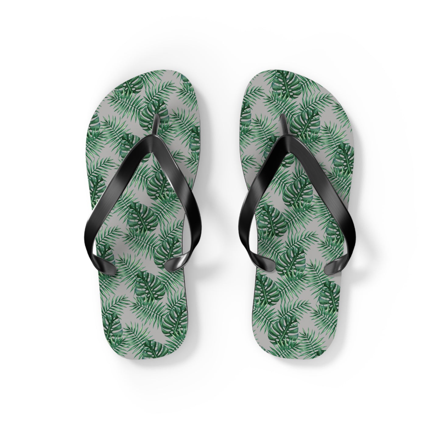 Grey Tropical Bliss Flip Flops