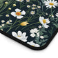 Daisy Delight Floral Desk Mat - Elegant Botanical Design for Home Office Decor.