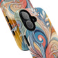 Personalized Sunset Garden Whirl Tough iPhone Magnetic Case for iPhone, Artistic Phone Cover, Durable Protection, Gifts for Her, Unique Style