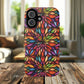 Prism Bloom Tough iPhone Magnetic Case, Stained Glass  MagSafe Cases, iPhone Accessory, Floral Design, Unique Gift, iPhone Protection
