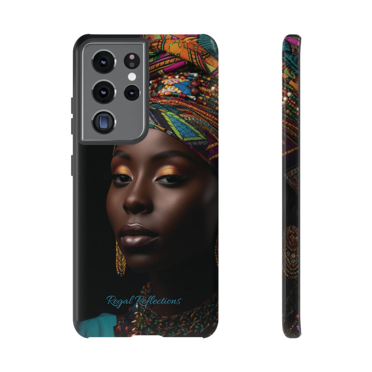 Regal Reflections: African Majesty iPhone, Samsung and Google Tough Phone Cases.