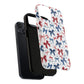 Patriotic Coquette Tough iPhone Magnetic Case, Stylish Gift for Her, Summer Celebrations, Cute Bow Design
