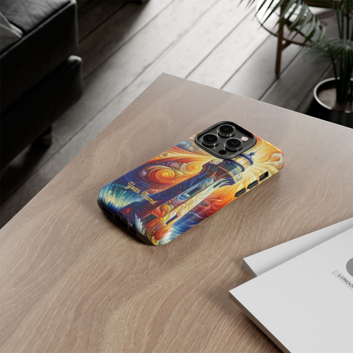 Personalized Cosmic Beacon iPhone Tough Cases, Gift for Him/Her.