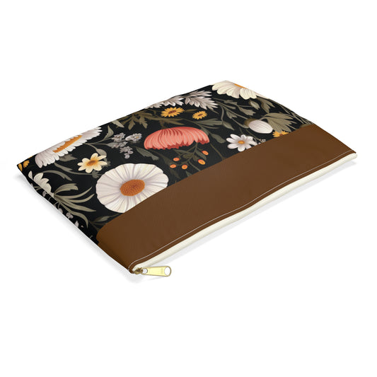 Blossom Elegance: Noir Garden Accessory Pouch