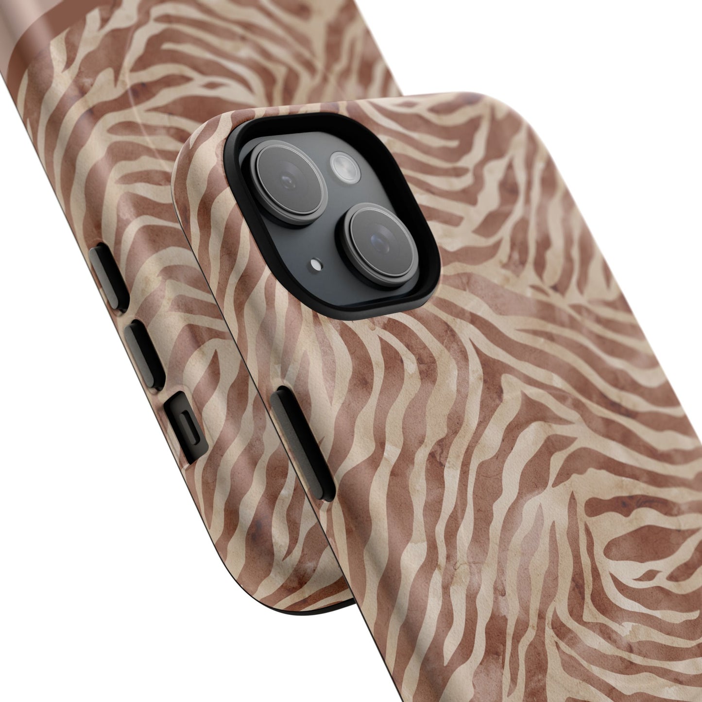 Personalized Zebra Print - Tough MagSafe® Magnetic Cases for Stylish Protection, Gifts for Wildlife Lovers, Trendy Accessories iPhone® 13, 14, iPhone 15, iPhone 16, iPhone 17, Pro, Pro Max, Plus Cases.