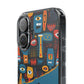 Phone Case — Colorful Abstract Faces Clear Impact-Resistant Case