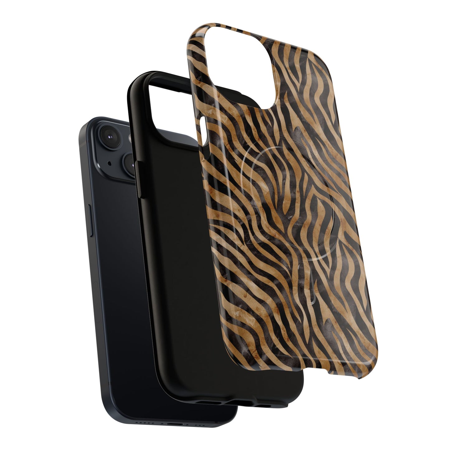 Tough Magnetic iPhone Case with Zebra Print, Stylish Protection for iPhones, Unique iPhone Accessory, Gift for Animal Lovers]
