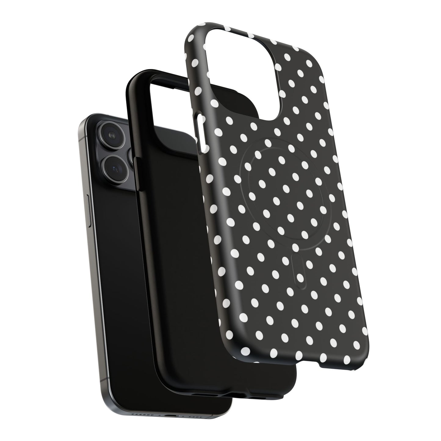 Polka Dot Tough iPhone Magnetic Case, Stylish iPhone Cover for Protection, Unique Gift for Birthdays, Holidays, Tech Lovers