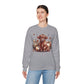 Autumn Highland Cow Charm Unisex Heavy Blend™ Crewneck Sweatshirt