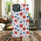 Patriotic Floral Dreams Tough Magnetic iPhone Cases, Durable, Stylish, Gift for Her, Protective Phone Cover, Spring Floral Design