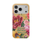 Floral Bible Verse Phone Case with Card Holder — "Let Your Light Shine" (Matthew 5:16)