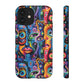 Psychedelic Visions Colorful Art iPhone Case - Tough Cases with Vibrant Abstract Design