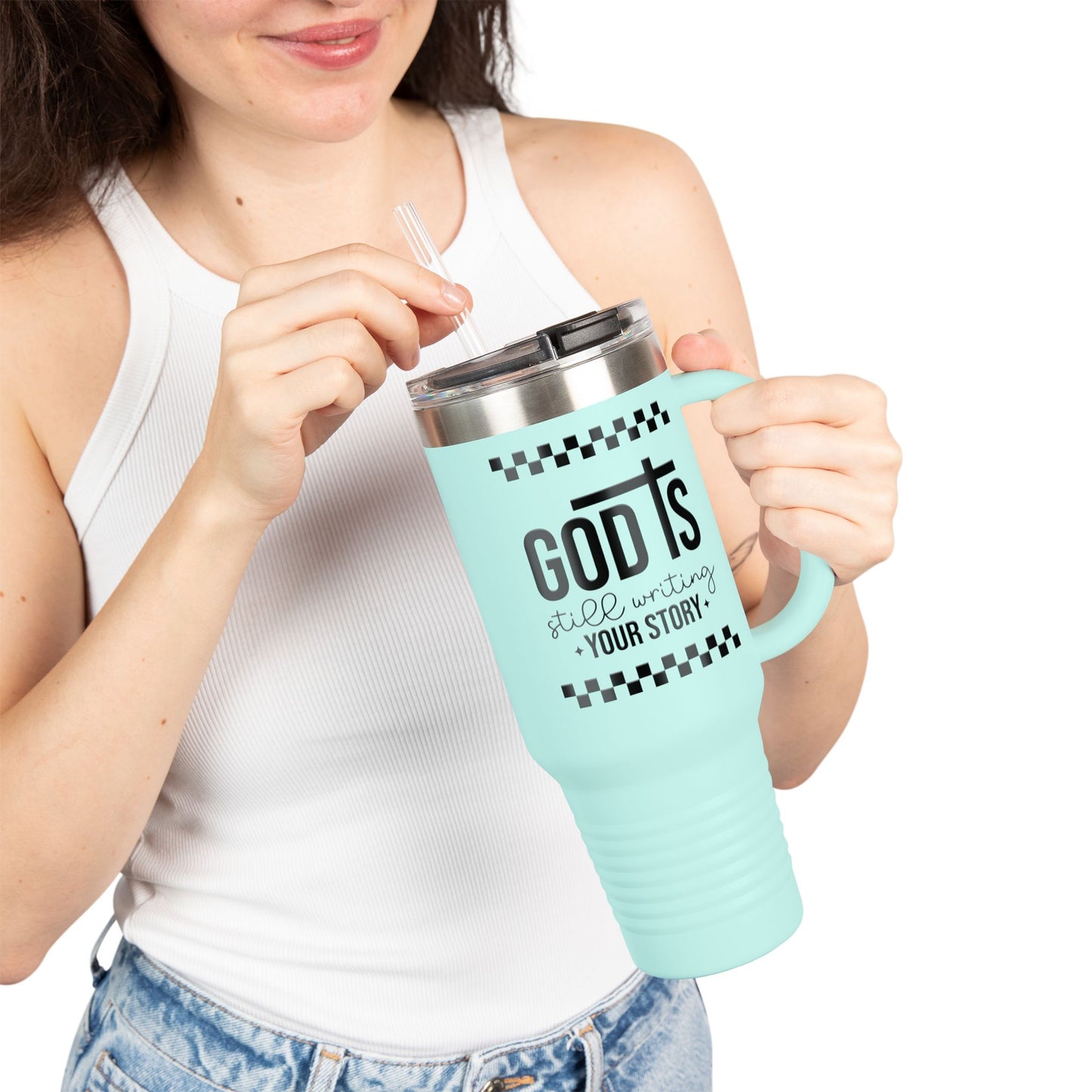 God is Still Writing My Story Insulated Travel Mug